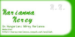 marianna nerey business card